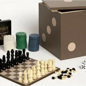 Studio Mercantile 5-in-1 Wood Dice Box Game Set / NIB $39.99